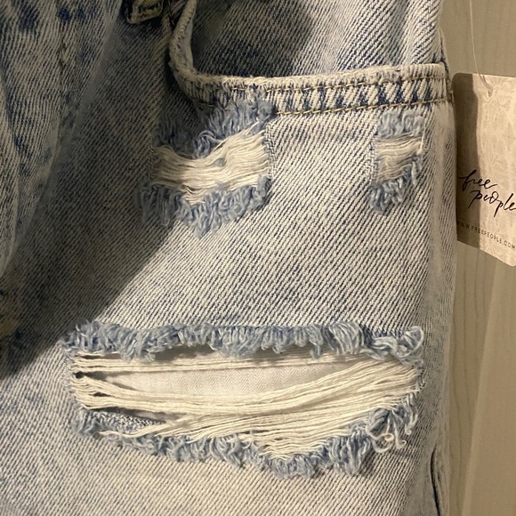 We The Free Light Blue Distressed High Rise Women Jeans - Picture 12 of 13